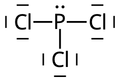 Phosphor trichloride lewis structure.