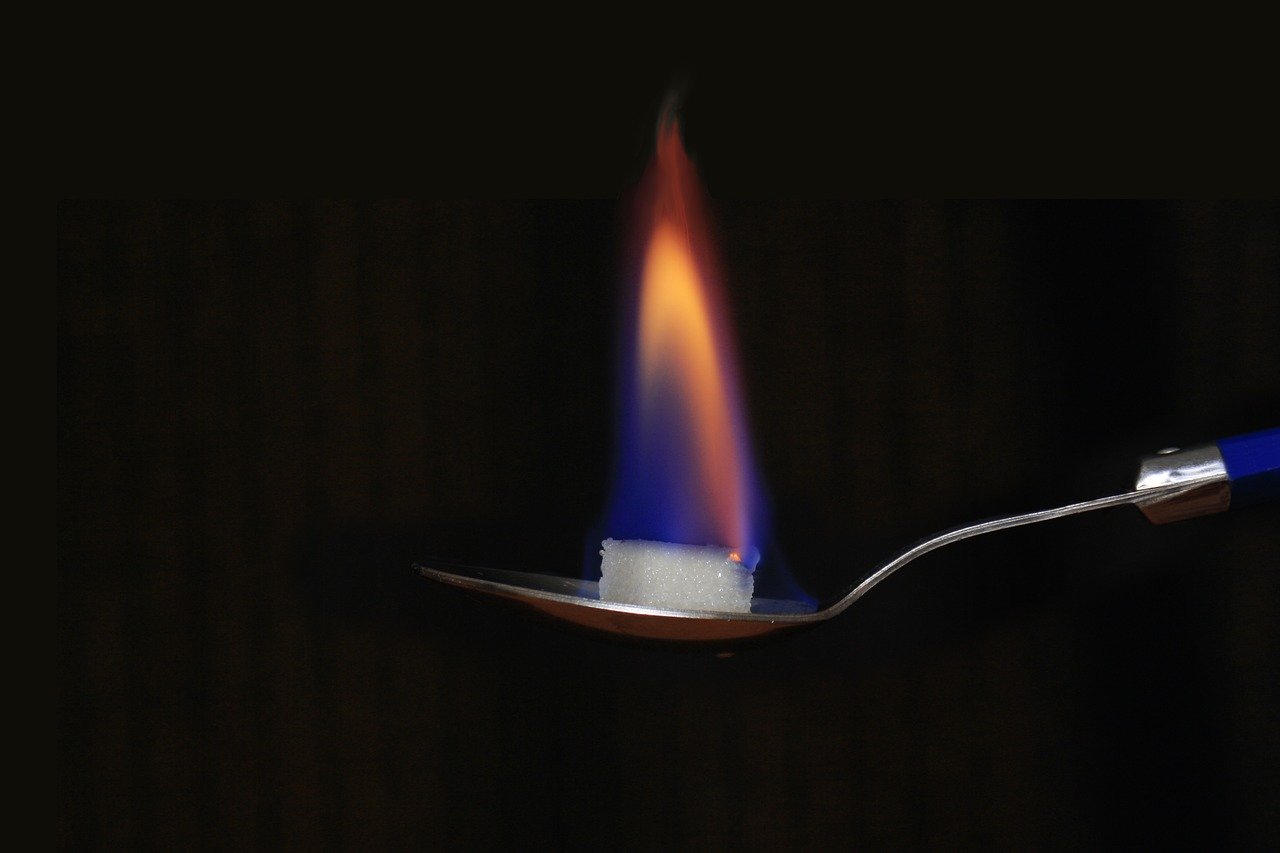 When sugar is burnt, it is converted completely into carbon dioxide and water.